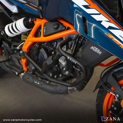 ZANA Crash guard with slider puck in black color for KTM Duke 390/250/200/390 Gen3 – ZI-8417