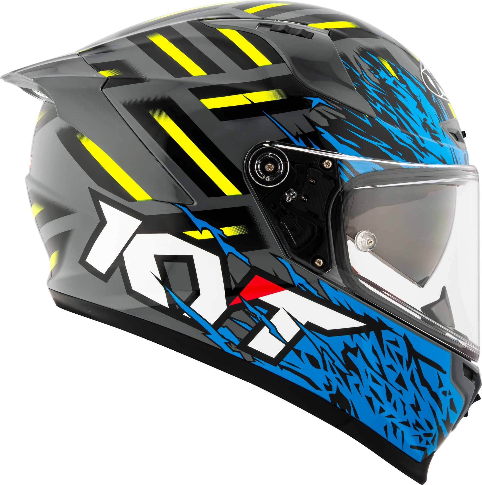KYT STRIKER 2SV FLAMINGGLOSS GREY BLUE - AH Helmets
