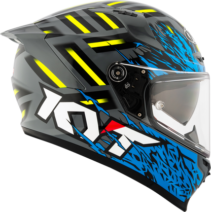 KYT STRIKER 2SV FLAMINGGLOSS GREY BLUE - AH Helmets