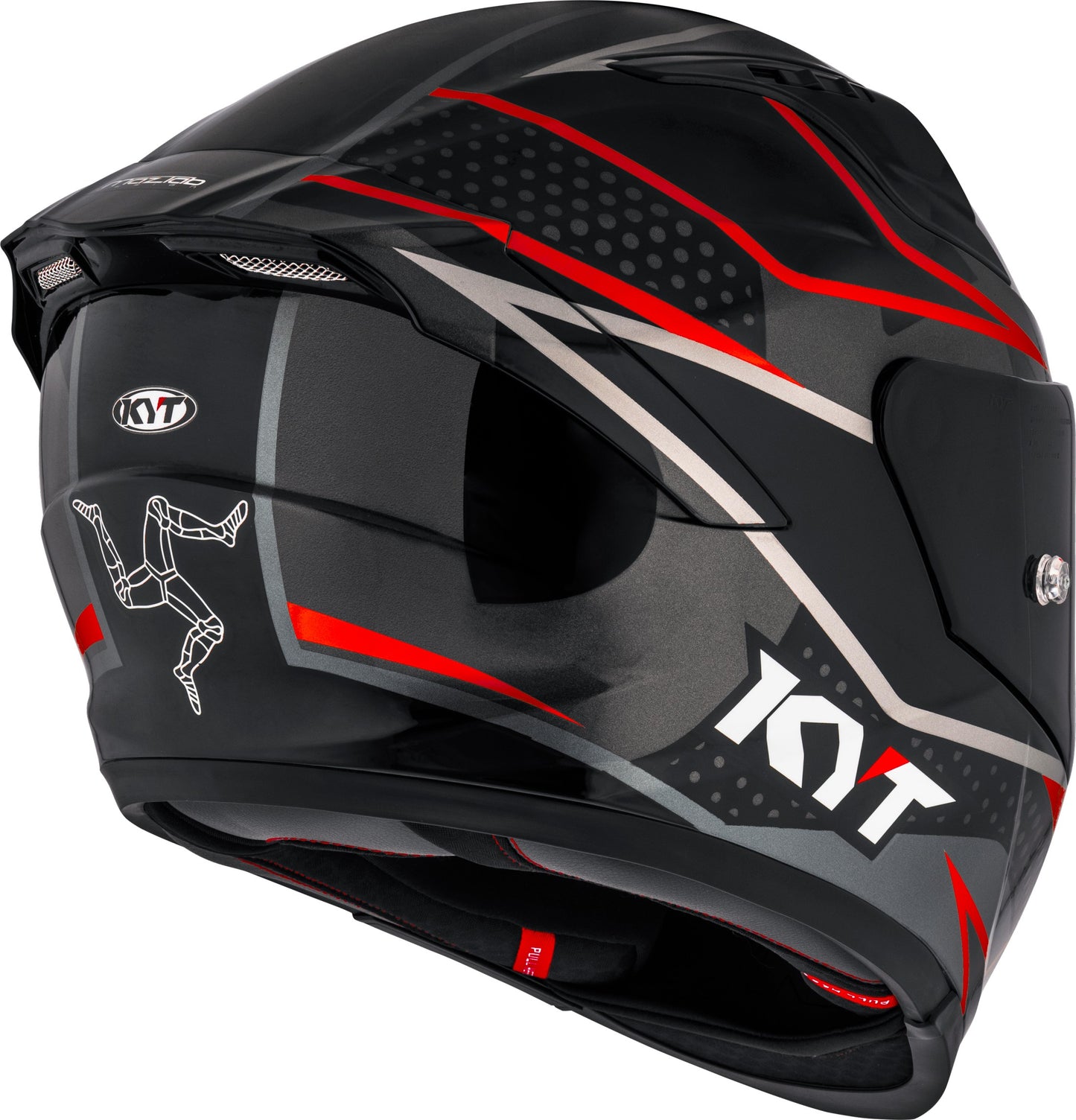 Kyt Striker SV Davo Replica Gloss Black Red Helmet