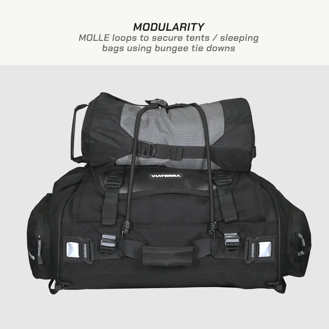 VIATERRA  HAMMERHEAD - 45 LTR UNIVERSAL MOTORCYCLE  TAIL BAG