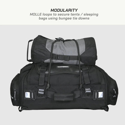 VIATERRA  HAMMERHEAD - 45 LTR UNIVERSAL MOTORCYCLE  TAIL BAG