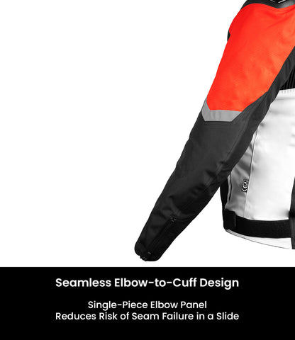 Rynox Delta Gt Jacket (Sports fit)-BLACK RED