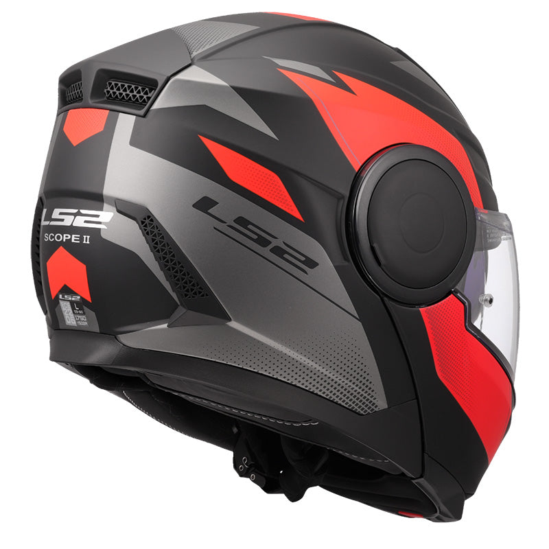 LS2 FF902 Scope ll Duria Matt Black Red Helmets- 22-06