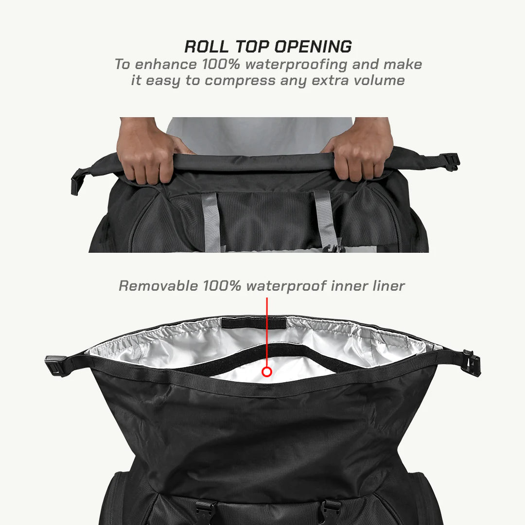 VIATERRA  HAMMERHEAD - 45 LTR UNIVERSAL MOTORCYCLE  TAIL BAG