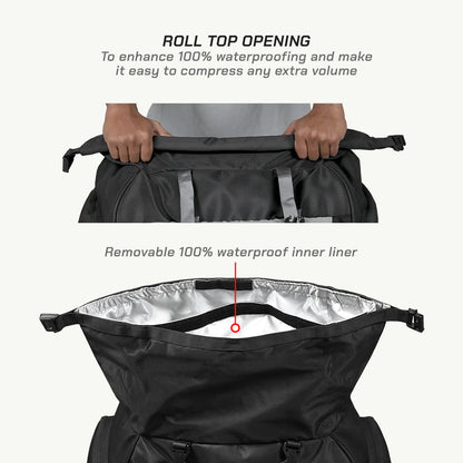 VIATERRA  HAMMERHEAD - 45 LTR UNIVERSAL MOTORCYCLE  TAIL BAG