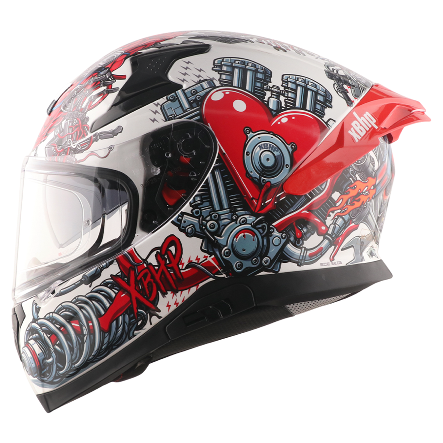 Axor Apex Xbhp BIONIC WHITE RED Helmet