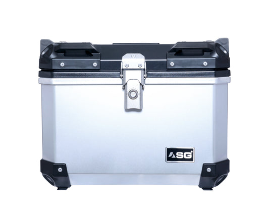ASG SG-48 ABS MOTORCYCLE Top Box SILVER (47 Liters)
