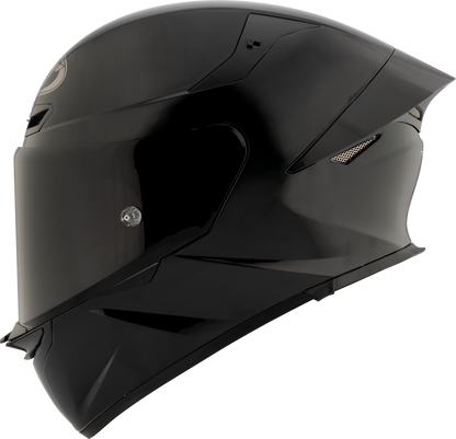 KYT TT Revo Gloss Plain Black -06  Helmet