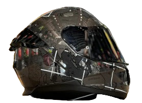 LS2 FF320 Stream II World Map Titanium Grey Gloss-06