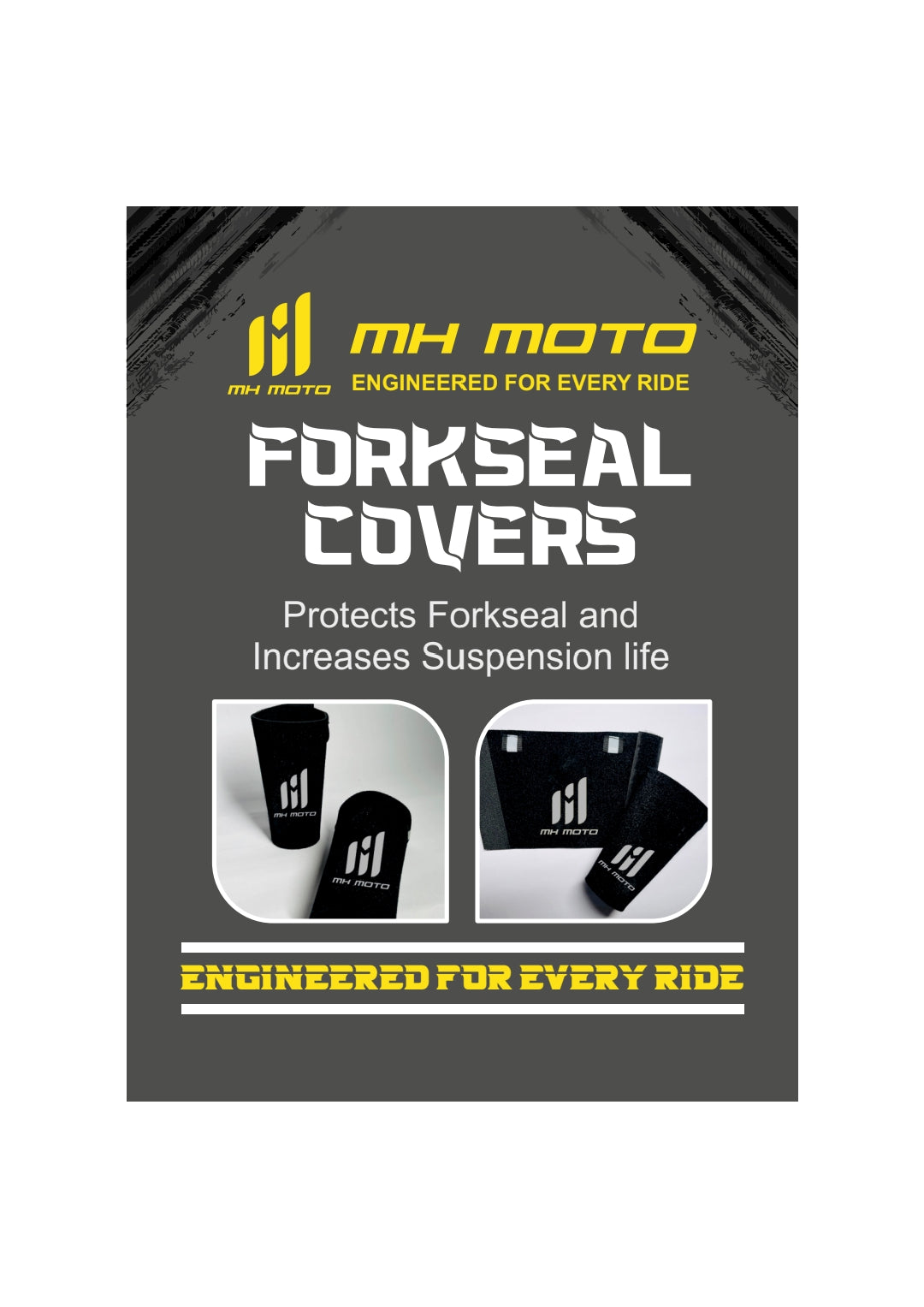 MH MOTO FORK SEAL COVERs - AH Helmets