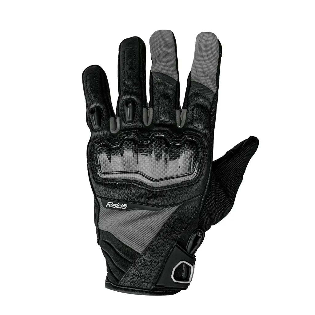 Raida Carbonite Gloves | Black GREY
