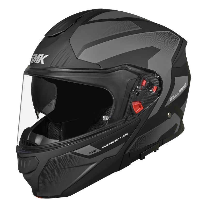 SMK Gullwing SONIC Gloss Black Grey(GL266) Helmet