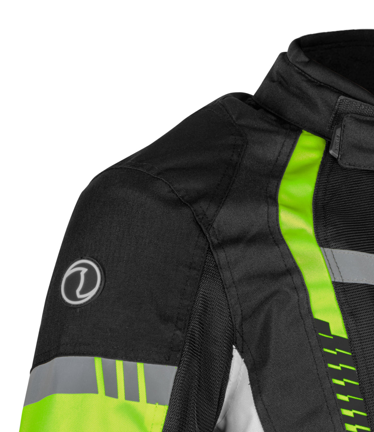 Rynox Tornado Pro 4 Jacket - Ce Certified Class A - BLACK Hi-Viz