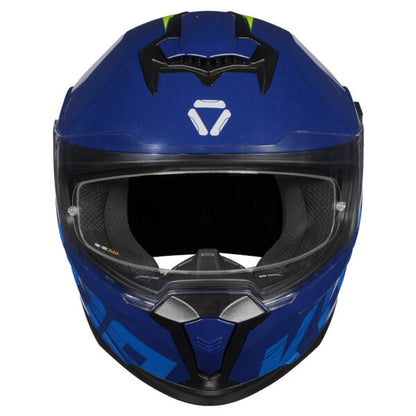 KORDA SONIC GP ZHARK GLOSS  WHITE BLUE W/P HELMET (Dual visor)