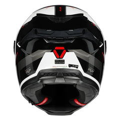 KORDA ICON NYX GLOSS BLACK WHITE HELMET (Dual visor)