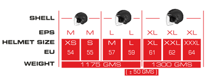 SMK LAMINAR  HALF HELMETS (STARZ GRAPHIC)