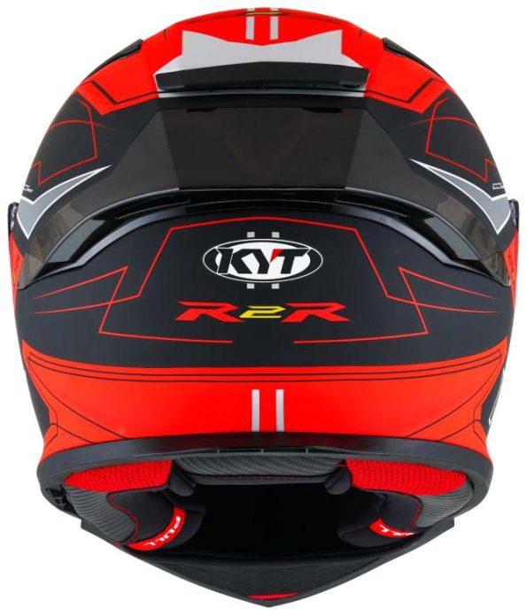 KYT R2R Pro LED Matt Black Red  Helmet