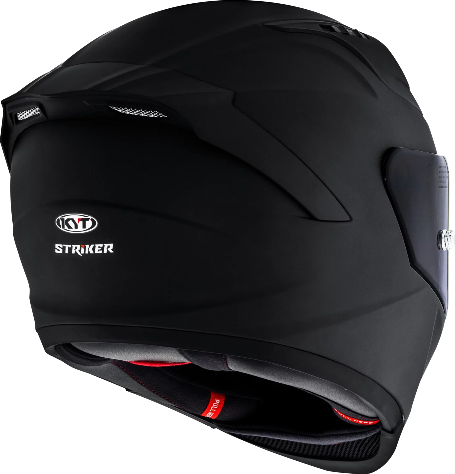 KYT Striker 2V Plain MATT Black Helmet - AH Helmets