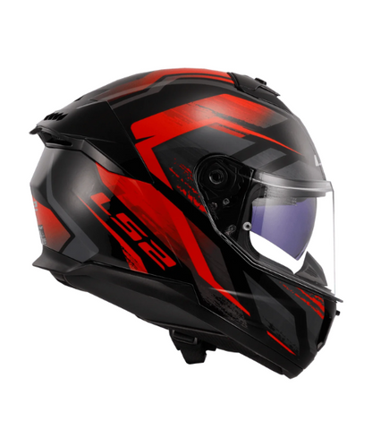 LS2 FF320 STREAM II FURY GLOSS Black Red -06 - AH Helmets
