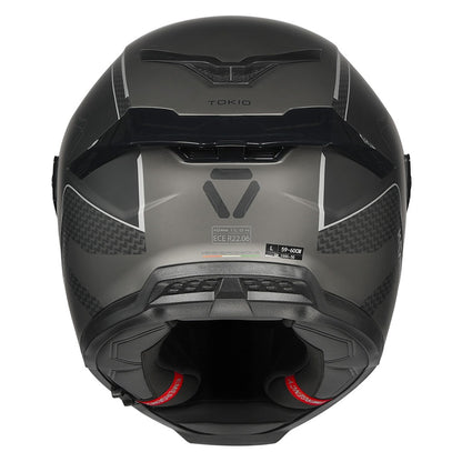 KORDA ICON TOKIO  MATT GREY HELMET (Dual visor)