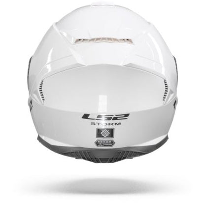 LS2 FF800 STROM II SOLID GLOSS WHITE HELMET-06(D-RING)