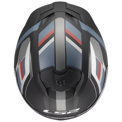 LS2 FF320 Stream II Vintage Matt Black Grey Red -06