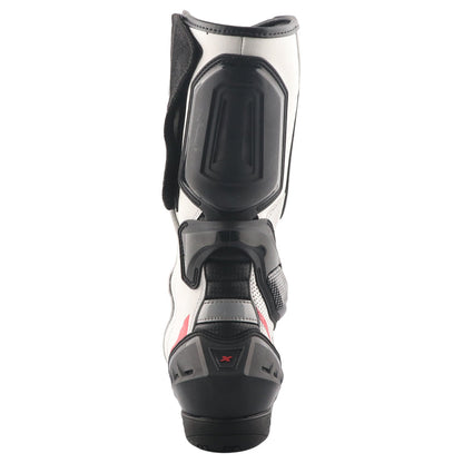 AXOR RACER TEC BLACK WHITE RED RIDING BOOTS