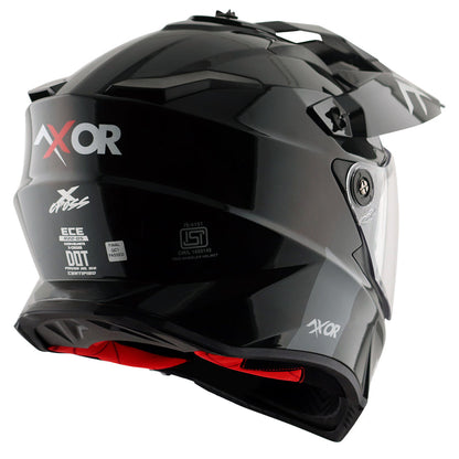 Axor X-Cross Dual Visor SC Plain Gloss Black Helmet