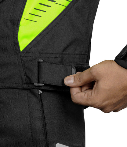 Rynox Tornado Pro 4 Jacket - Ce Certified Class A - BLACK Hi-Viz