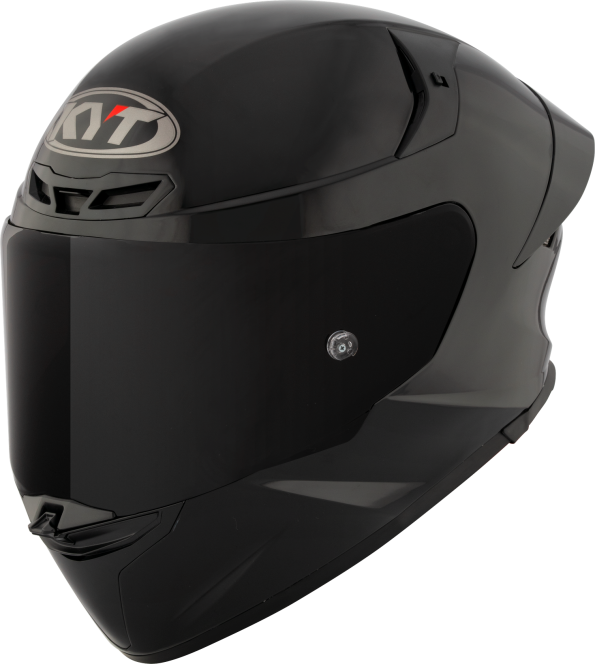 KYT TT Revo Gloss Plain Black -06  Helmet