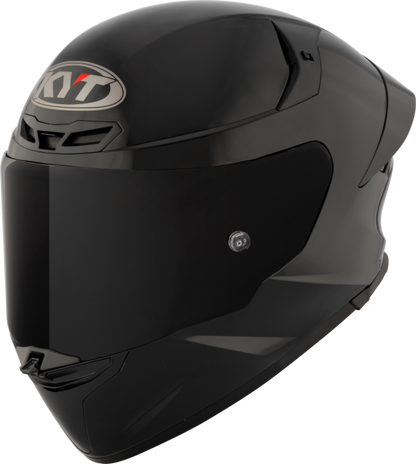 KYT TT Revo Gloss Plain Black -06  Helmet