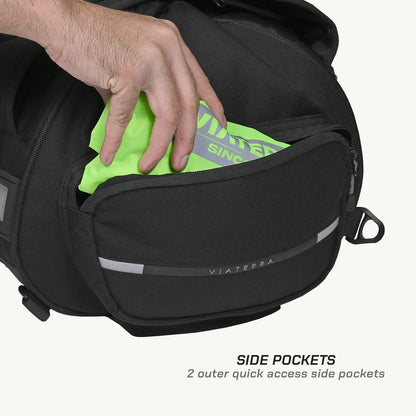 VIATERRA  HAMMERHEAD - 45 LTR UNIVERSAL MOTORCYCLE  TAIL BAG
