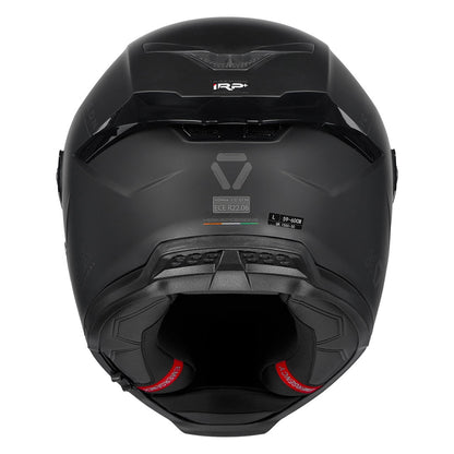 KORDA ICON  SOLID MATT BLACK HELMET (Dual visor)