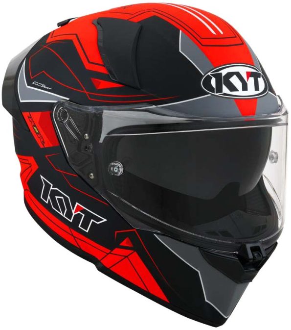 KYT R2R Pro LED Matt Black Red  Helmet