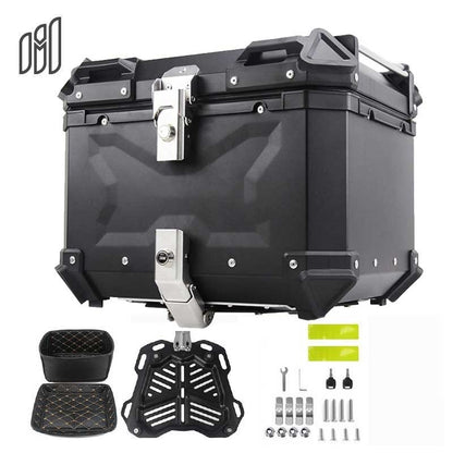 MH Moto Aluminium 45L Top box With Backrest