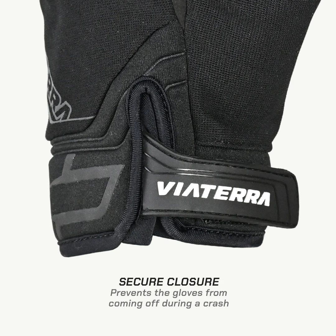 Viaterra Roost V2 Motorcycle Offroad Gloves-Black