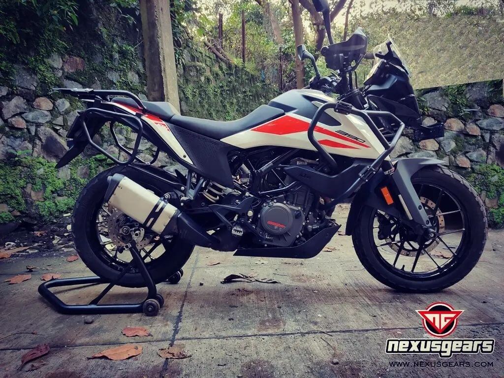 NEXUSGEAR KTM 390/250 ADV CRASH GUARD With  Puck Black Slider