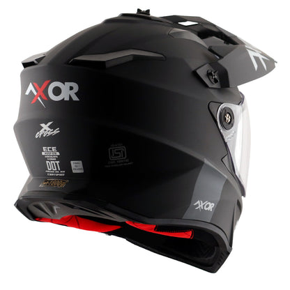 Axor X-Cross Dual Visor SC Plain Dull Matt Black Helmet