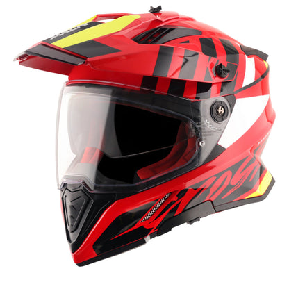 Axor X-Cross Dual Visor ORBIT Gloss RED BLACK  Helmet