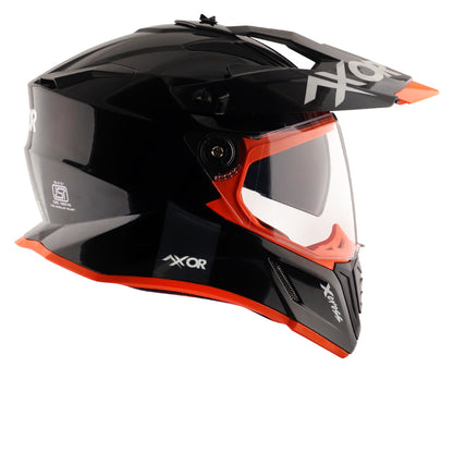 Axor X-Cross Dual Visor SC Gloss Black Red Helmet