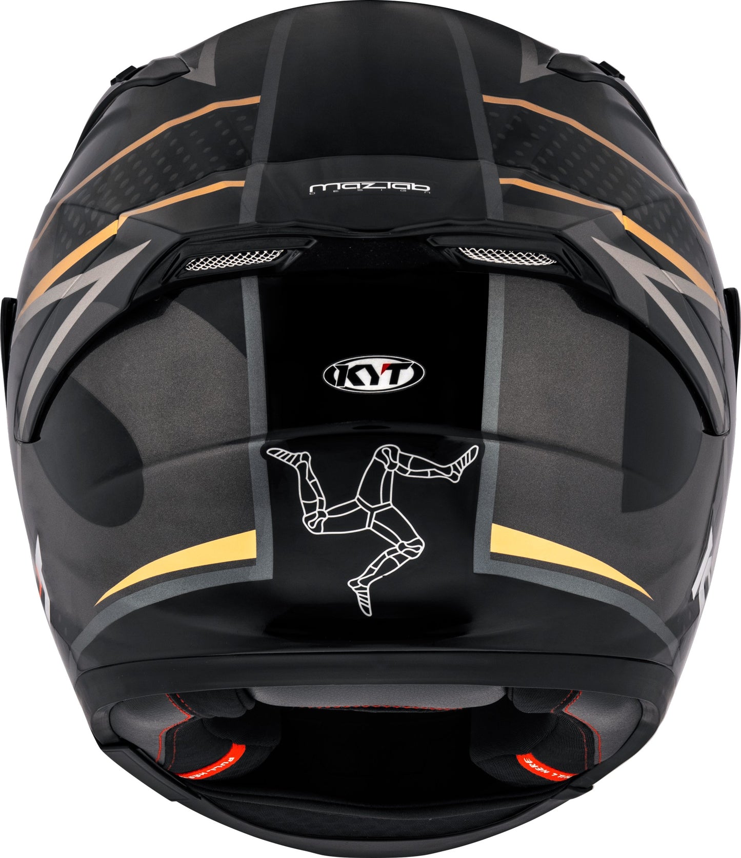 Kyt Striker SV Davo Replica Gloss Black Gold Helmet