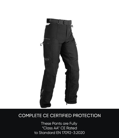 Rynox  OUTLANDER PRO CE AA CLASS PANT-BLACK