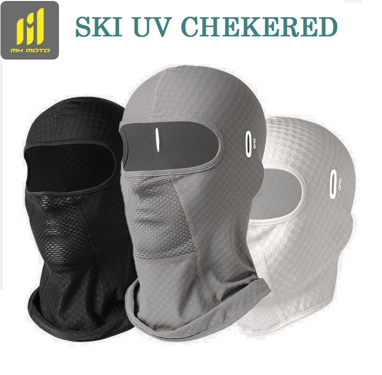 Mh Moto Skiuv Checkered (Long) Balaclava