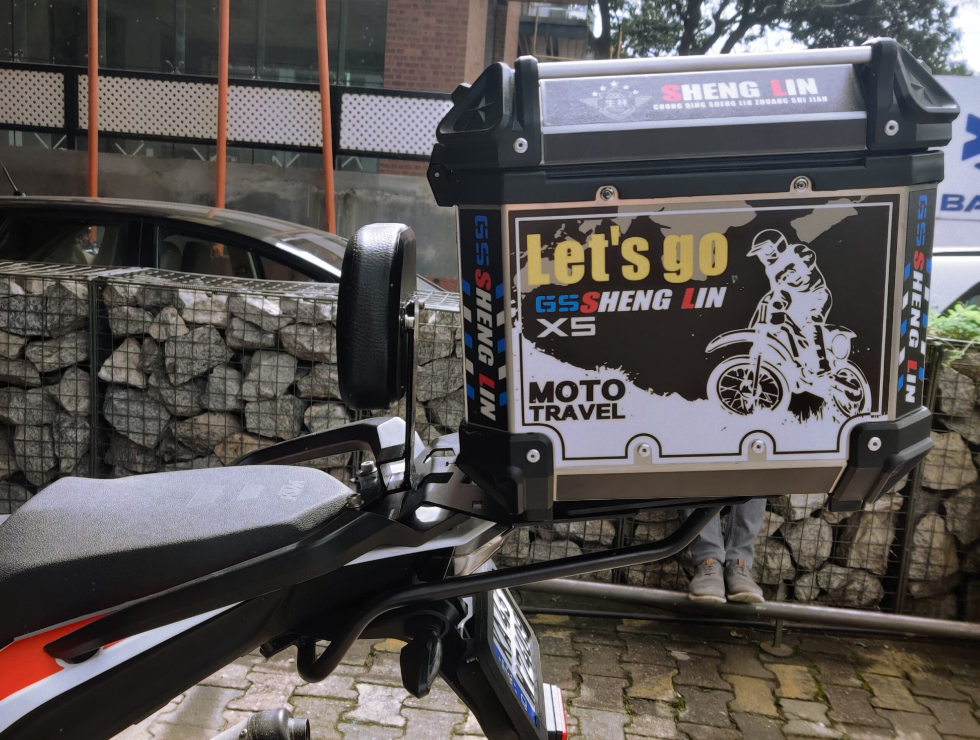 KTM Adventure Top Rack with Metal Plate - Hyperrider - AH Helmets