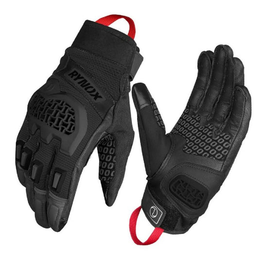 Rynox Gravel Dualsports All Black Gloves - AH Helmets