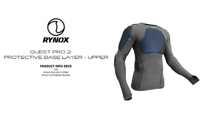 Rynox Quest Pro 2 Protective Base Layer - Upper