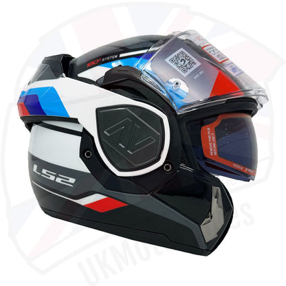 LS2 FF906 ADVANT SPORTS GLOSS BLACK BLUE RED HELMET- 06