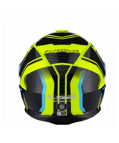 LS2 FF800 STORM II TRACKER HIVIZ YELLOW HELMET-06(D-RING)