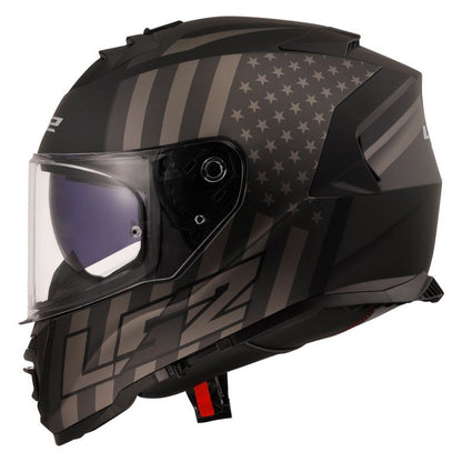 LS2 FF320 Stream II Flag Helmets- Matt Black Grey-06